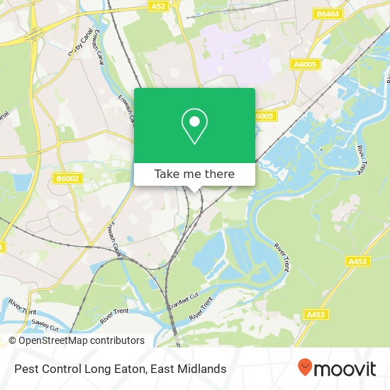 Pest Control Long Eaton map