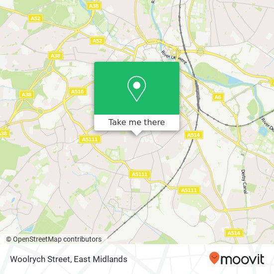 Woolrych Street map