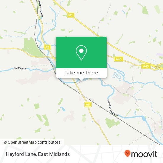 Heyford Lane map