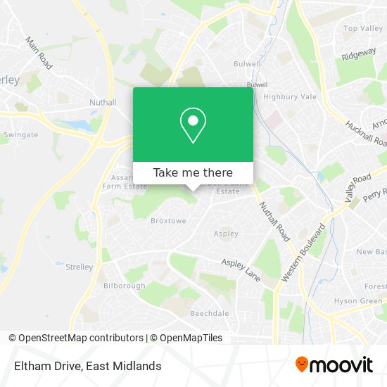 Eltham Drive map