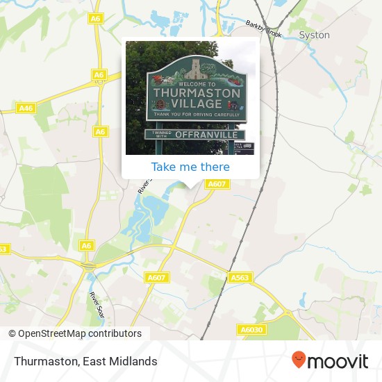 Thurmaston map