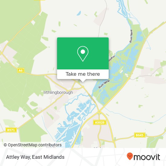 Attley Way map
