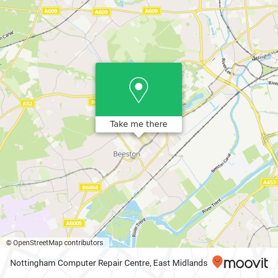 Nottingham Computer Repair Centre map