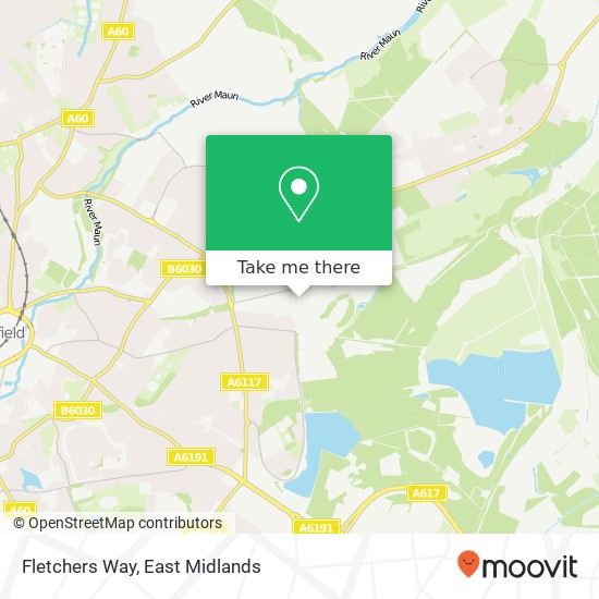 Fletchers Way map