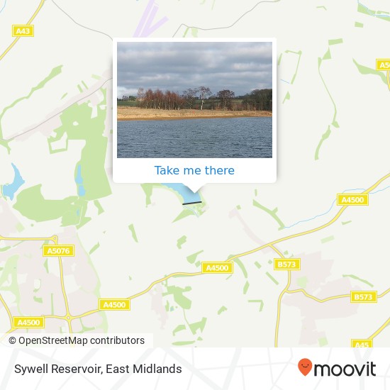 Sywell Reservoir map