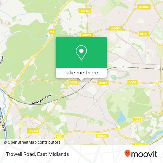 Trowell Road map