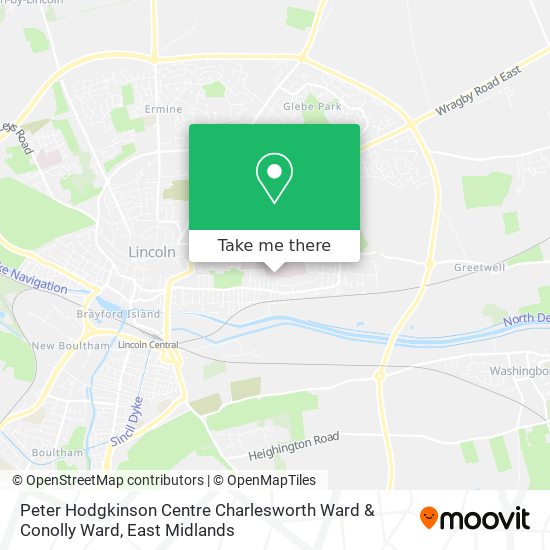 Peter Hodgkinson Centre Charlesworth Ward & Conolly Ward map