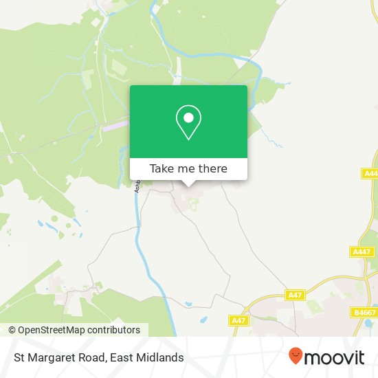 St Margaret Road map