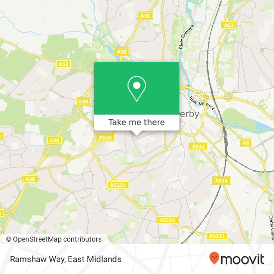 Ramshaw Way map