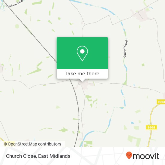 Church Close map