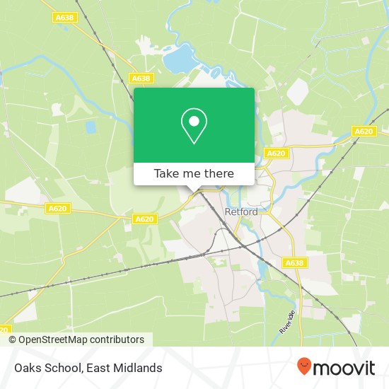 Oaks School map