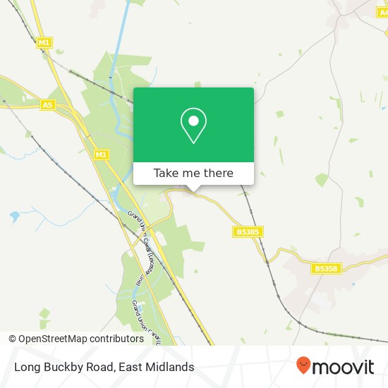 Long Buckby Road map