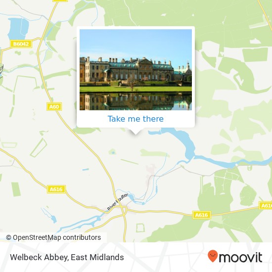 Welbeck Abbey map