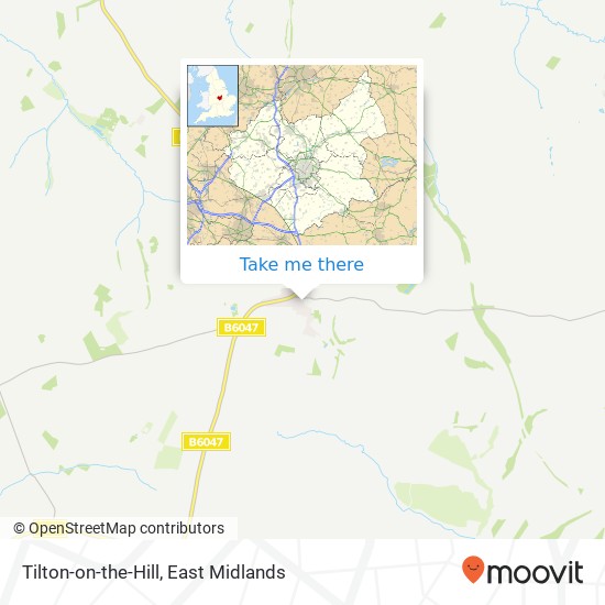 Tilton-on-the-Hill map