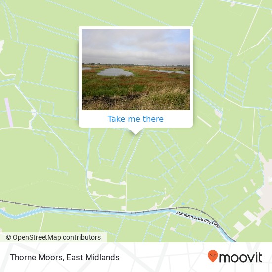 Thorne Moors map