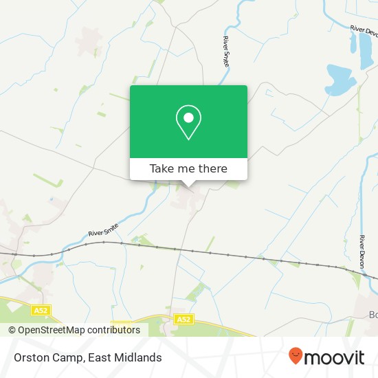 Orston Camp map