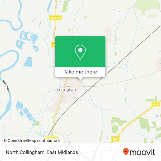 North Collingham map