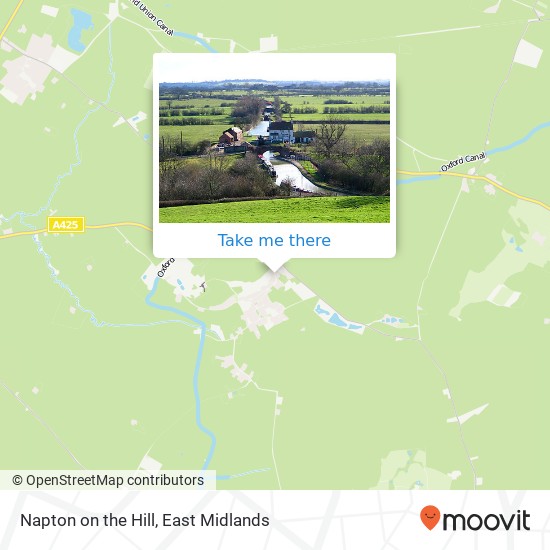 Napton on the Hill map