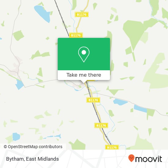 Bytham map