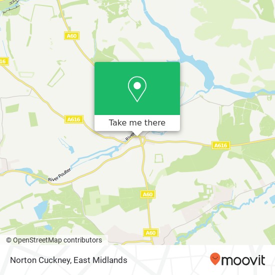 Norton Cuckney map