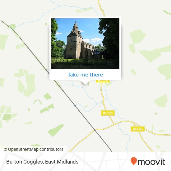 Burton Coggles map