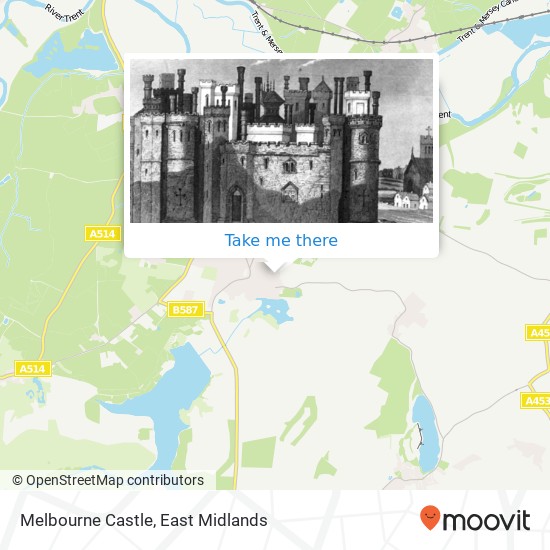 Melbourne Castle map
