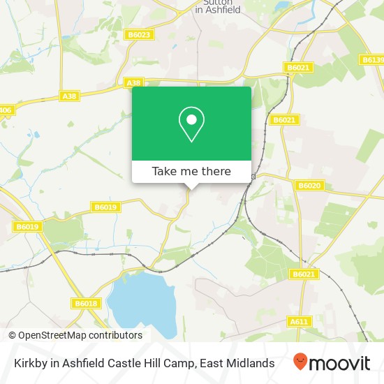 Kirkby in Ashfield Castle Hill Camp map