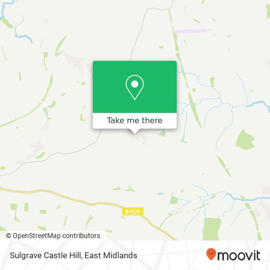Sulgrave Castle Hill map