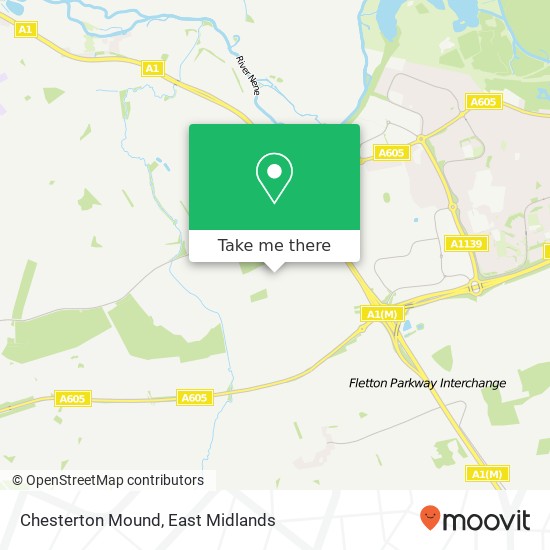 Chesterton Mound map