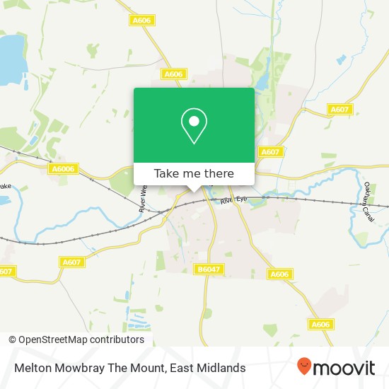 Melton Mowbray The Mount map