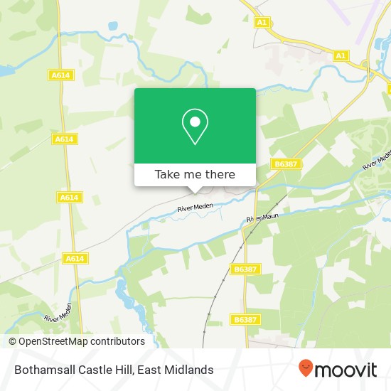 Bothamsall Castle Hill map