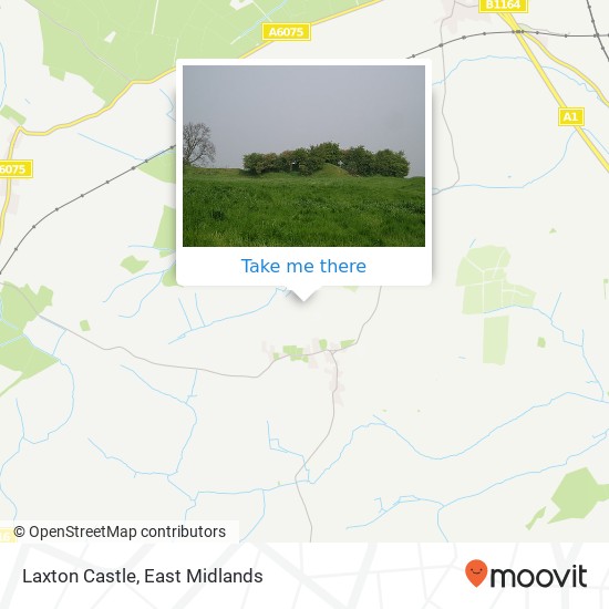 Laxton Castle map