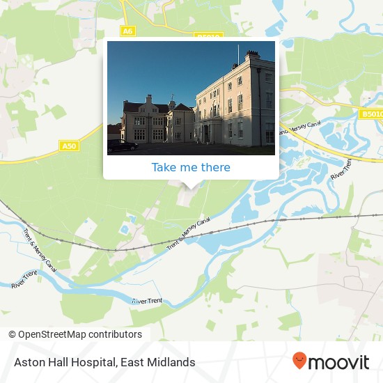 Aston Hall Hospital map