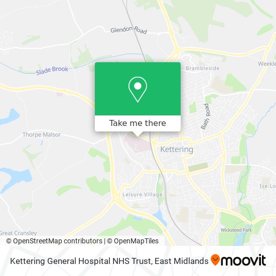 Kettering General Hospital NHS Trust map