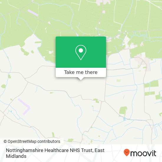 Nottinghamshire Healthcare NHS Trust map
