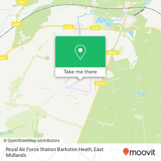 Royal Air Force Station Barkston Heath map
