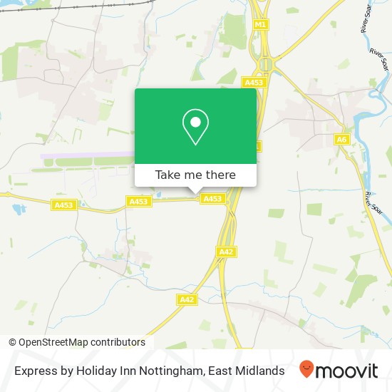 Express by Holiday Inn Nottingham map