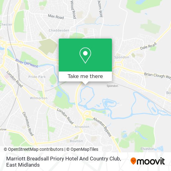 Marriott Breadsall Priory Hotel And Country Club map
