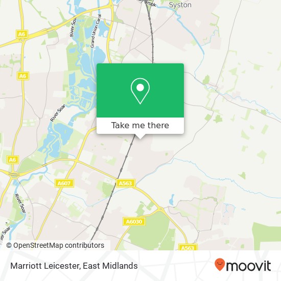 Marriott Leicester map