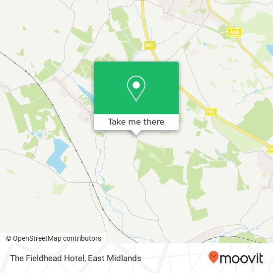 The Fieldhead Hotel map