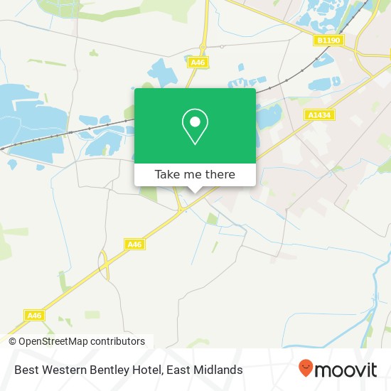 Best Western Bentley Hotel map