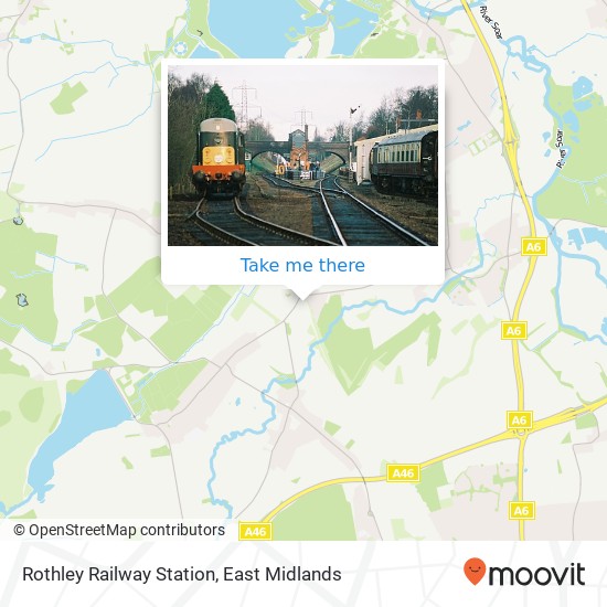 Rothley Railway Station map