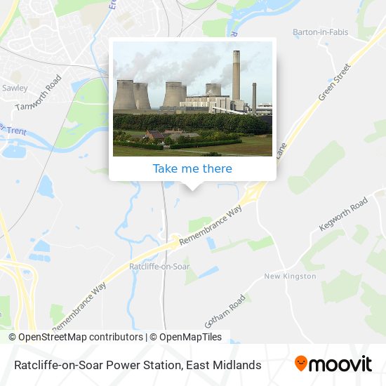 Ratcliffe-on-Soar Power Station map