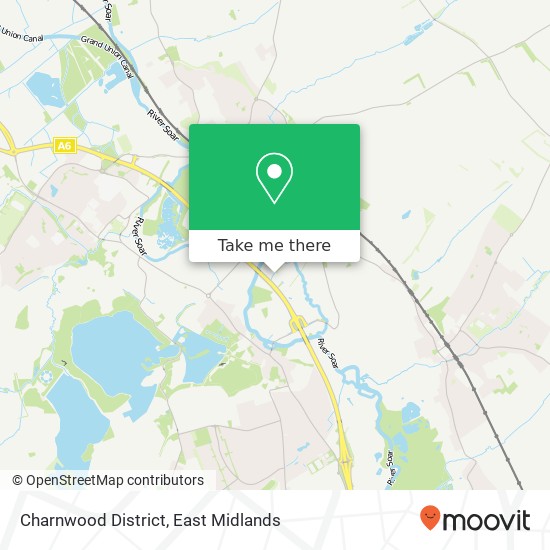 Charnwood District map