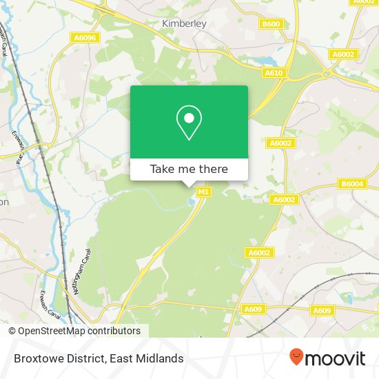 Broxtowe District map