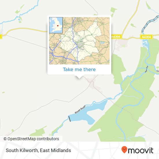 South Kilworth map