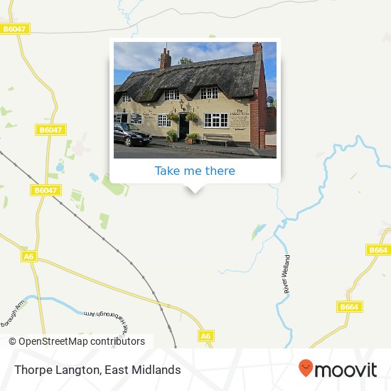 Thorpe Langton map