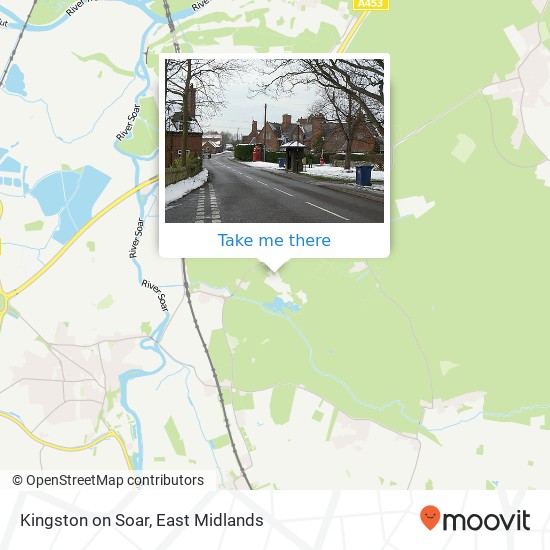 Kingston on Soar map