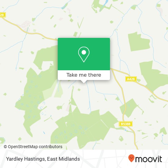 Yardley Hastings map