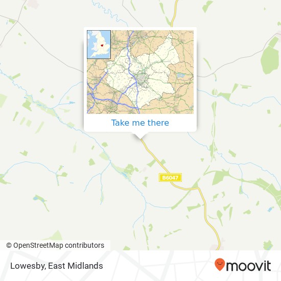 Lowesby map
